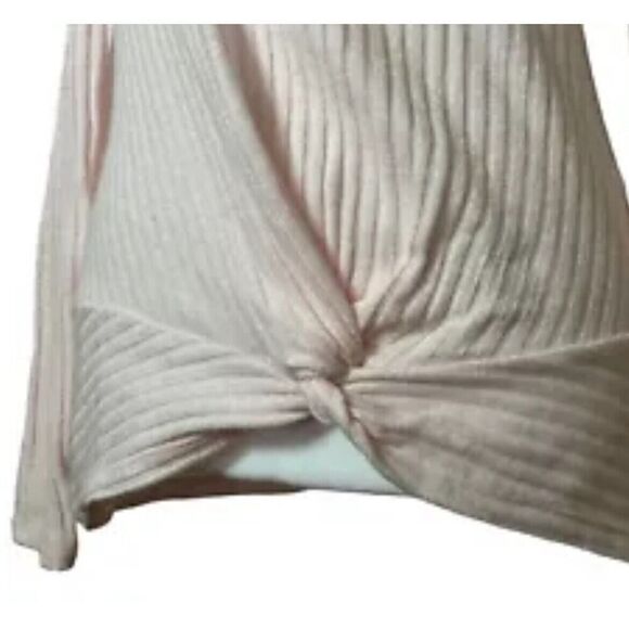 White House Black Market LS Twist Front Long Sleeve Top Primrose Pink NWT XXS - Picture 3 of 8